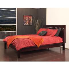 Veneto Wood Platform Bed in Espresso