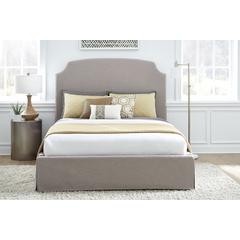 Laurel UpholsteredSkirted Storage Panel Bed in Wheat