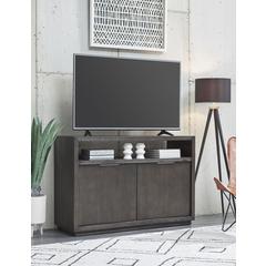 Oxford Solid Wood 54 inch Media Console in Basalt Grey