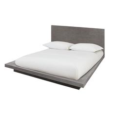 Melbourne Wood Platform Bed in Mineral