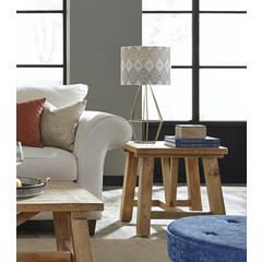 Harby Reclaimed Wood Square Side Table in Rustic Tawny