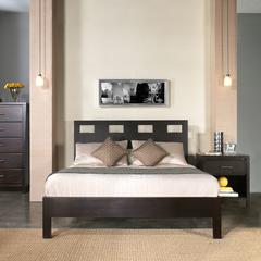 Riva Wood Platform Bed in Espresso