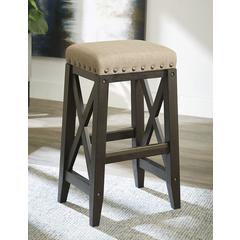 Yosemite Solid Wood Upholstered Bar Stool in Cafe