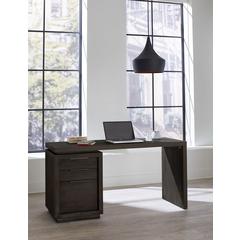 Oxford Single Pedestal Desk in Basalt Grey