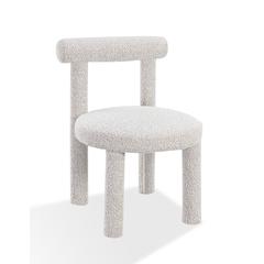 Addison Modern Dining Chair in Cotton Ball Boucle, set of 2
