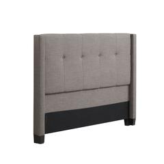 Madeleine Wingback Upholstered Headboard in Dolphin Linen