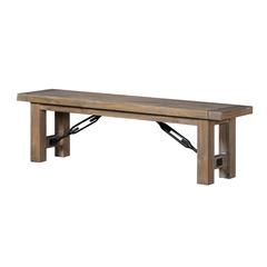 Autumn Solid Wood Dining Bench in Flink Oak