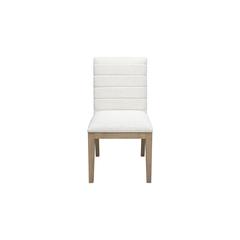 Sumire Solid Wood Dining Chair in Ginger and Natural Linen, set of 2