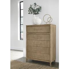 Dorsey Five Drawer Chest in Granola