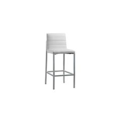 Amalfi Metal Back Bar Stool in White, set of 2