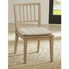 Camden Wood Dining Chair with Detachable Cushion in Chai and Oat, set of 2