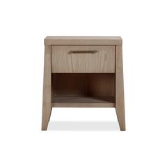 Sumire One Drawer One Shelf Ash Wood Nightstand in Ginger