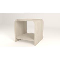 Drake Ash Wood Side Table in Sugar