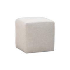 Liv Fully Upholstered Dining Ottoman in Natural Linen