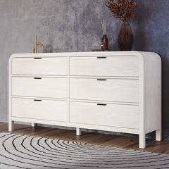 Drake Six Drawer Dresser in Sugar