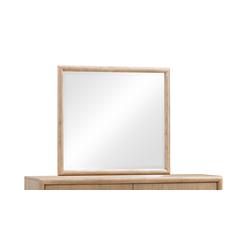 Dorsey Solid Wood and Glass Mirror in Granola