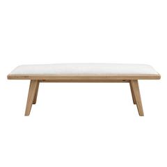 Sumire Upholstered Bench in Ginger