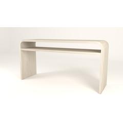 Drake Ash Wood Console Table in Sugar