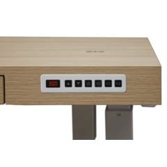 48" K305 Electric Height Adjustable Standing Desk, Natural/White