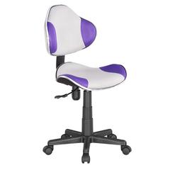 Home Office Low Back Computer Executive Chair, Purple/Grey