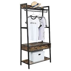 Industrial Rustic Hall Tree Shoe Bench With Storage Drawers And Shelf