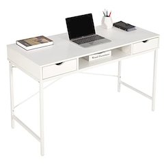Contemporary Home Office Large Computer Laptop Workstation With Storage