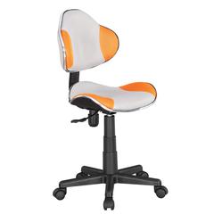 Home Office Low Back Computer Executive Chair, Grey/Orange
