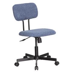 Low Back Velvet Office Computer Chair, Blue