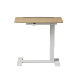 K30016 Electric Height Adjustable Standing Desk With Drawer, Natural/White