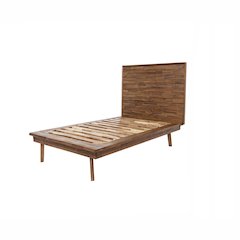 Gia Single Bed - Warm Pecan