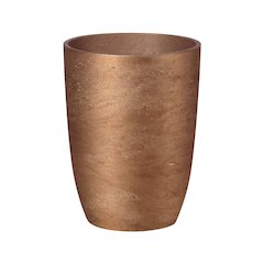 Mineral Medium Tapered Vase - Metallic Bronze