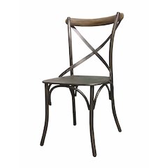 Metal Crossback Chair
