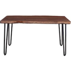 Organic Dining Table - Matte Brown
