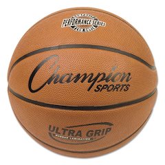 Ultra Grip Rubber Basketball with Bladder, Official Size 7