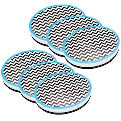 Magnetic Whiteboard Eraser, Chevron, Pack of 6
