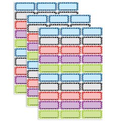Die-Cut Magnetic Foam Color Dots Labels/Nameplates, 30 Per Pack, 3 Packs