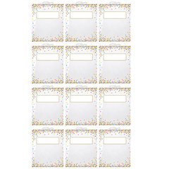 Hanging Confetti Pattern Storage/Book Bag, 10.5" x 12.5", Pack of 12