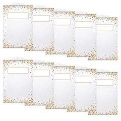 Hanging Confetti Pattern Storage/Book Bag, 11" x 16", 5 Per Pack, 2 Packs