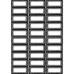 Die-Cut Magnetic Foam Chalk Loop Labels/Nameplates, 30 Per Pack, 3 Packs