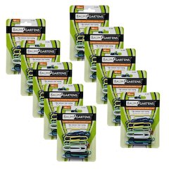 Vinyl-Coated Paper Clips, Jumbo Size, 40 Per Pack, 10 Packs