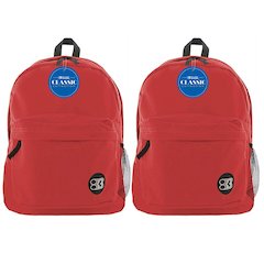 Classic Backpack 17" Red, Pack of 2