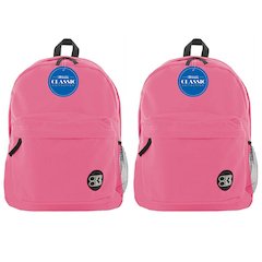 Classic Backpack 17" Fuchsia, Pack of 2