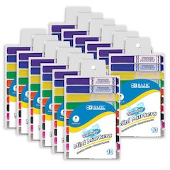 Washable Markers, Mini Broad Line, 10 Per Pack, 12 Packs