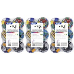 Push Pin, Paper Clip, Binder Clip, Magnetic Button, 269 Pieces Per Set, 3 Sets