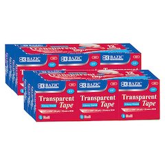 Tape Refill, Transparent Tape, 3/4" x 1296", 12 Per Pack, 2 Packs