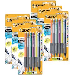Matic Grip Mechanical Pencils, 0.7mm, 5 Per Pack, 6 Packs