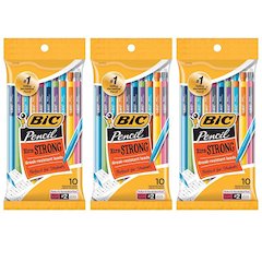 Mechanical Pencils, 0.9mm, 10 Per Pack, 3 Packs