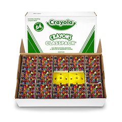 BINNEY & SMITH / CRAYOLA Classpack Regular Crayons, Assorted, 13 Caddies, 832/Box