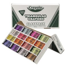 BINNEY & SMITH / CRAYOLA Classpack Triangular Crayons, 16 Colors, 256/BX