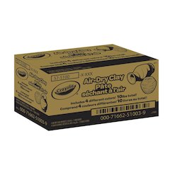 Air Dry Clay, 2.5lb Buckets, Assorted, Pack of 4